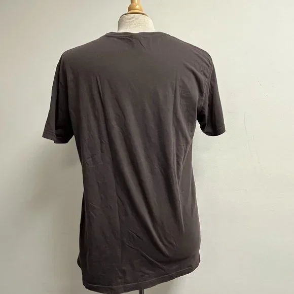 OBEY Records gray graphic cotton short sleeve t shirt L